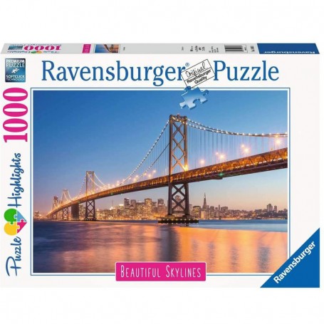 PUZZLE 1000 PEZZI SAN FRANCISCO BEAUTIFUL SKYLINE RAVENSBURGER 140831