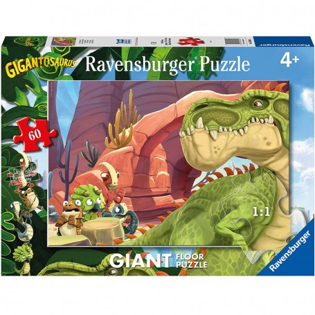 PUZZLE DA PAVIMENTO 60 PZ GIGANTOSAURUS RAVENSBURGER 030934