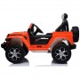 AUTO ELETTRICA PER BAMBINI JEEP WRANGLER RUBICON ARANCIONE CON RADIOCOMANDO 12V DASHBOARD E LED BCR