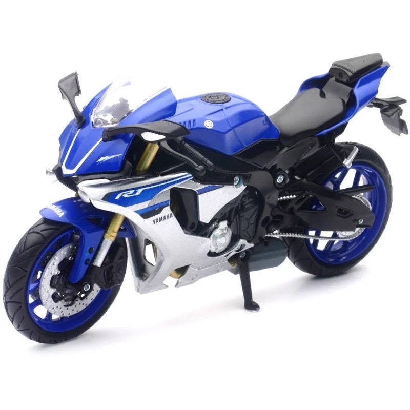 MODELLINO MOTO YAMAHA YZF-R1 BLU DIE-CAST SCALA 1:12 NEWRAY 57804I