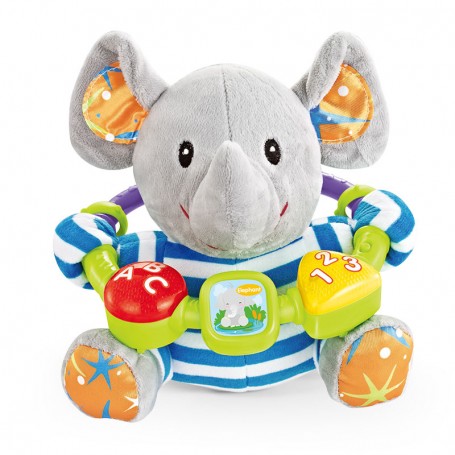 PELUCHE BABY ANIMALI  DI 20CM ELEFANTE LUCI SUONI  DECAR 26990