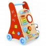 CARRELLO PRIMI PASSI EDUCATIVO IN LEGNO CON GIOCHI EDUCATIVI TOOKY TOY TKC409A