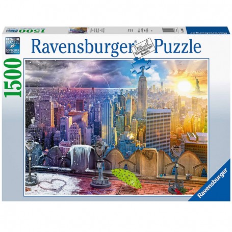 PUZZLE 1500 PEZZI LE STAGIONI DI NEW YORK RAVENSBURGER 160082