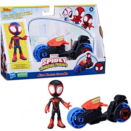 VEICOLO CON PERSONAGGIO MARVEL SPIDEY 10 CM MILES MORALES SERIE SPIDERMAN  HASBRO F7460