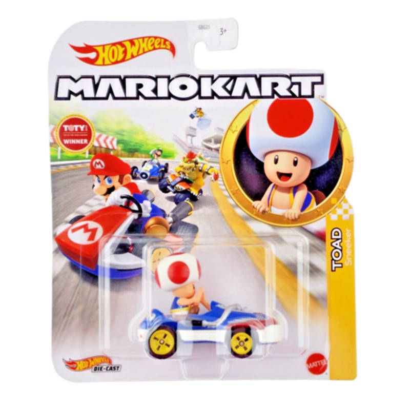 Veicoli Hot Wheels 164 Nintendo Super Mariokart Toad Die Cast Mattel Gbg30 5460
