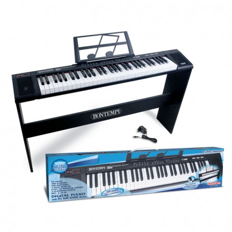 PIANO DIGITALE 61 TASTI A PASSO PROFESSIONALE CON SEQUENCER E DISPLAY BONTEMPI 166131