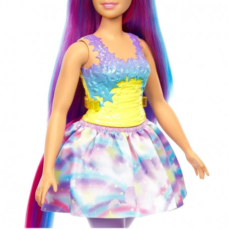 BAMBOLA BARBIE 30 CM CASTANA CON VESTITO VIOLA MATTEL HGM57