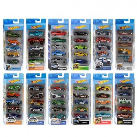 VEICOLI HOT WHEELS 1:64 PACK 5 VEICOLI MATTEL GJD23