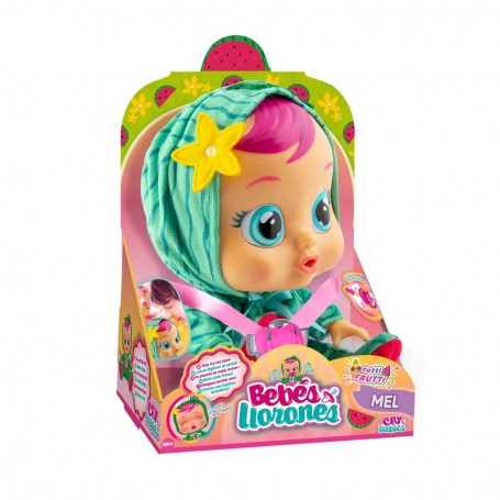 BAMBOLA INTERATTIVA PIAGNUCOLOSA TUTTI FRUTTI MEL CRY BABIES IMC TOYS 93805